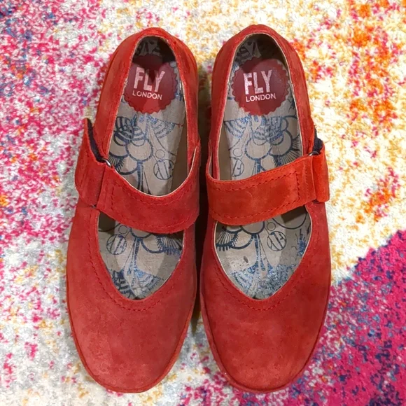Fly London Suede Mary Jane Wedges (W39) - Picture 8 of 12